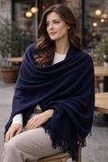 HOODE Shawl – Navy