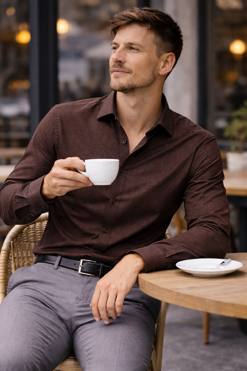 HOODE Premium Shirt – Brown