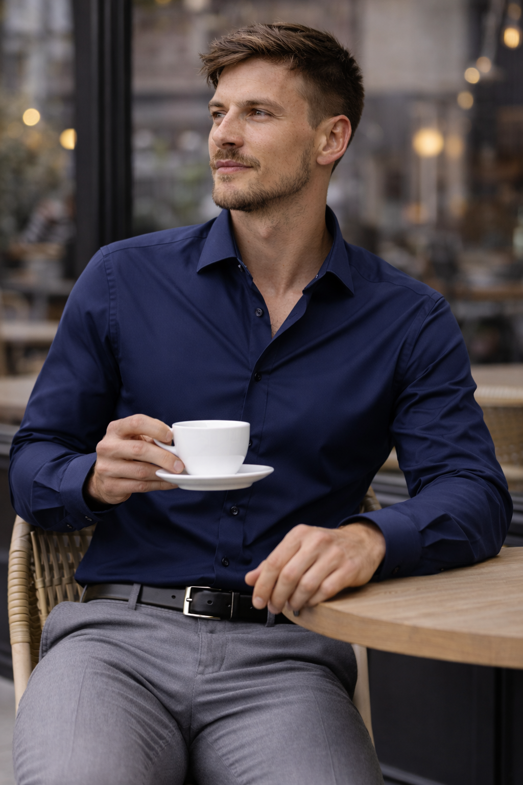 HOODE Premium Shirt – Navy